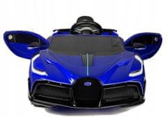 Lean-toys Auto Na Baterie Bugatti Divo Modrý Lak