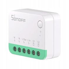 Sonoff MINIR4M Matter - 10A 230V eWeLink HomeKit SmartThings WiFi kontrolér, ED1674 MINI R4M Mini relé HAA HA