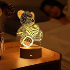 HOME & MARKER® 3D LED světlo lásky | LEDLOVE Medvěd