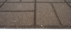 LEGI Oboustranná gumová dlaždice Brickface 40 x 40 cm, hnědá MHEU5000141