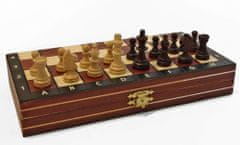 Dřevěné–šachy Šachy magnetické dřevěné mahagonové