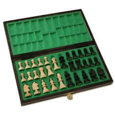 Dřevěné–šachy Šachy magnetické dřevěné černé