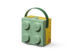 LEGO Storage box s rukojetí - army zelená