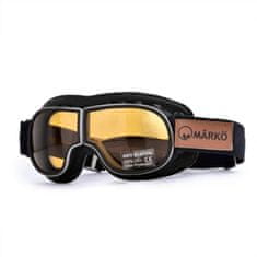 MÂRKÖ B3 retro Café Racer brýle s výměnitelnými skly černé