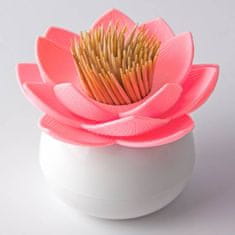 Stojánek na párátka Lotus, bílý/růžový -