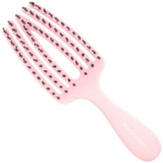 Olivia Garden Finger Brush Care Mini dětský kartáč na vlasy, růžový, jemné a bezbolestné rozčesávání