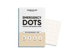 Breakout + aid Náplasti na akné s niacinamidem a zinkem Emergency Dots 72 ks