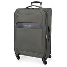 Joummabags Textilní cestovní kufr ROLL ROAD ROYCE Grey / Šedý, 66x43x26cm, 64L, 5019222 (medium)