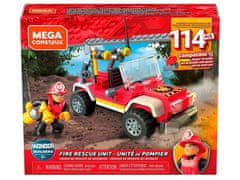 Mega Construx Hasičské vozidlo + figurka hasiče 114 dílků.