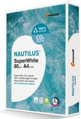 Recyklovaný papír Nautilus Superwhite - A4, zářivě bílá, 80 g/m2, CIE 150, 500 listů