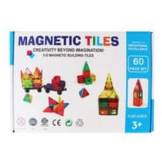 Magnetic Tiles Magnetická stavebnice pro děti sada 60ks – Magnetic Tiles