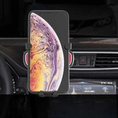 HURTEL Gravitační držák do auta pro smartphone na mřížce chladiče stříbrný YC06
