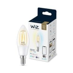 WiZ LED Žárovka WiZ Tunable White Filament 8718699787196 E14 C35 4,9-40W 470lm 2700-6500K, stmívatelná