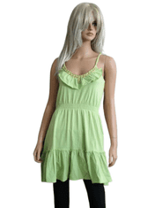 Dámské šaty Ruffle Green M