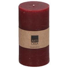 Arti Casa Sloupová svíčka Arti Casa, červená, 7 x 13 cm