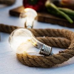 Přírodní lano s LED osvětlením