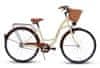 Eco dámské jízdní kolo, kola 28”, výška 160-185 cm, 1-rychlostní, Krémový