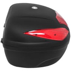 MSW Motocyklový centrální kufr na 2 helmy s montážní deskou, 62 litrů