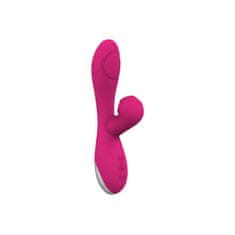 Romant Flap vibrátor rabbit s poklepem a tlakovým stimulátorem na klitoris růžový