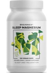 BrainMax Sleep Magnesium, 320 mg, 100 kapslí (Hořčík, GABA, L-theanin, Vitamín B6, šťáva z višně)