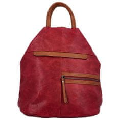 Urban Style Dámský městský koženkový batůžek Manuel, červená