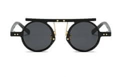 VeyRey Pánské sluneční brýle steampunk Punnyostion černá univerzální
