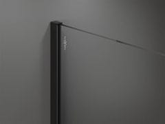 Mexen Kioto sprchová zástěna walk-in 70x200 cm 8 mm, černá, černý profil (800-070-101-70-70)