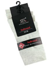 RS dámské hladké bavlněné jednobarevné ponožky s jemným svěrem 13311 3pack, 35-38