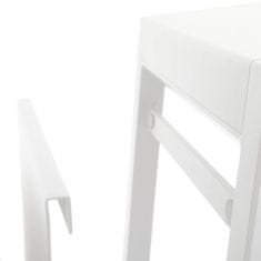Hespéride Hliníkový stolek s držákem na noviny ALLURE barva bílá