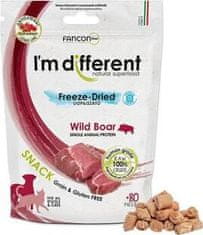 I’m different I´M DIFFERENT SNACK divočák - mrazem sušený pamlsek, 40 g