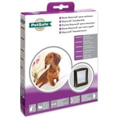 PetSafe Dvířka plastová s transparentním flapem hnědá, výřez 18,5x15,8cm