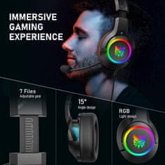 Onikuma K9 RGB Wired Gaming Headset Black