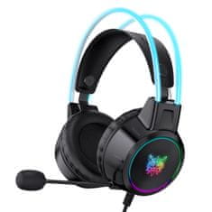 Onikuma X15 PRO Double-Head Beam RGB Wired Gaming Headset Black