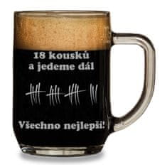Pijáci.cz Půllitr k 18. narozeninám- Pivní čárky