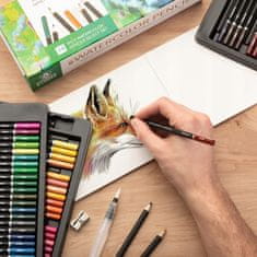 Profesionální sada akvarelových tužek na kreslení pro nováčky a zkušené profesionály 74 ks