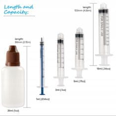 Norberg & Linden Sada injekčních stříkaček s tupými jehlami a lahvičkami na ozdobu