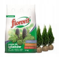 Florovit Hnojivo pro jehličnany, keře a okrasné dřeviny 1 kg granulátu