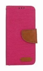 Canvas Pouzdro Samsung A40 knížkové růžové 74450