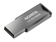 Adata Flash disk UV350 Classic 64GB kovový šedý 122667
