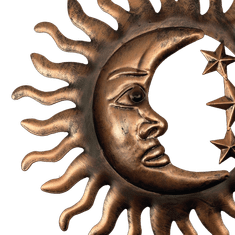 PRODEX Dekorace kov slunce + měsíc malá