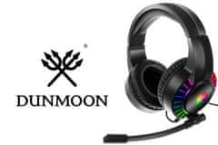 Dunmoon 19060 Herní sluchátka s mikrofonem 5.1 LED RGB černé 16016