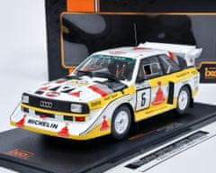 IXO MODELS Audi Sport quattro S1 E2 #6 Mikkola/Hertz 1000 Lakes Rally 1985 IXO 1:18