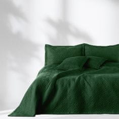 AmeliaHome Přehoz na postel Ophelia IV lahvově zelený, velikost 240x260