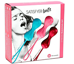 Hladké Pohlazení Sada venušiných kuliček Satisfyer Loveballs (3 ks)