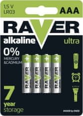 Raver Alkalická baterie RAVER AAA (LR03)