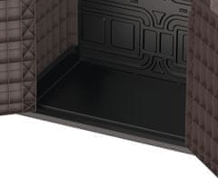Duramax Plastový úložný box StoreAway 130 x 110 x 74 cm, 850l - hnědý 86621