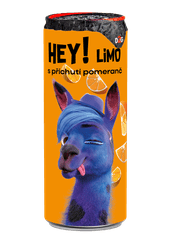 HEY! HEY! HEY! LIMO - sycený nápoj s příchutí pomeranč 250ml