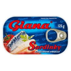 Giana Giana Sardinky v rajčatové omáčce 125g