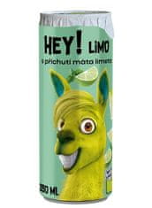 HEY! HEY! HEY! LIMO - sycený nápoj s příchutí máta limeta 250ml