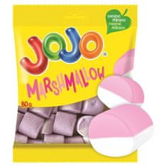 JOJO JOJO Marshmallow pěnové bonbóny s příchutí jahody a vanilky 80g